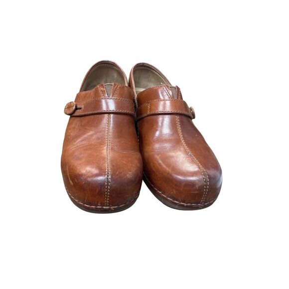 Dansko Womens Brown Leather Mules Clogs Nursing Shoes Size 39/8 SKU 9332 - Picture 11 of 16